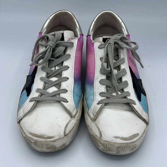 Golden Goose SuperStar Limited Edition Tie Dye Sneakers EU 39/ US Size 9 - Picture 2 of 15
